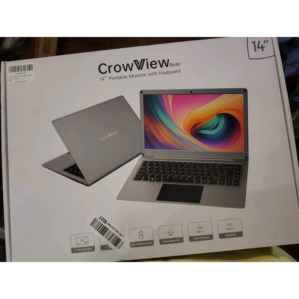 Elecrow CrowView Note 14” Portable Monitor w/ Keyboard | IPS | USB-C